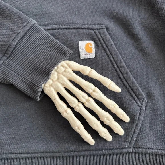 Carhartt Black Clarksburg Pullover Hooded Sweatshirt Hoodie 102790 001 ~ Size L - Picture 6 of 8